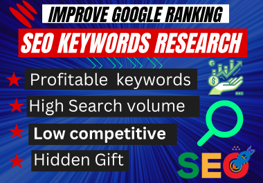 20 Profitable SEO keyword research and competitor analysis