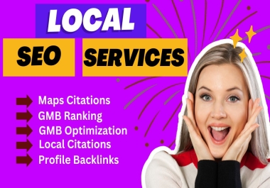 I will do gmb optimization,  ranking,  google map citation,  local citation for local seo