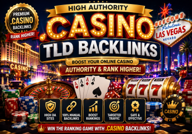 I will Create 50 High DR and DA. Casino Backlinks