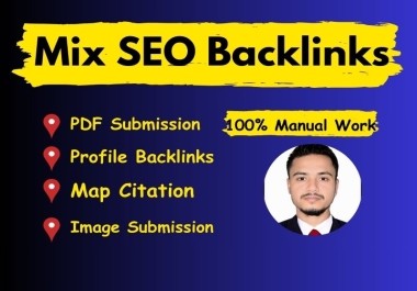 I will build manual high quality 150 mix SEO backlinks For Local SEO