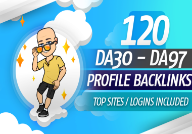 Boost Your Website's Authority with 120 High-Quality Profile Backlinks - DA 30 to DA 97
