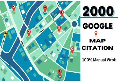 I will do 2000 Google maps citations for your local business SEO