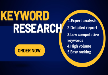 I will do the best SEO keyword research for your website.