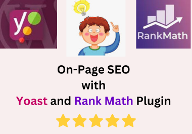I will optimize On-page SEO with yoast and rank math plugin