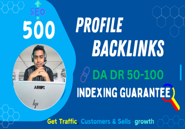 I will build 100 high da dr profile backlinks manually