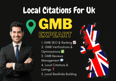You will get Local Citations & GMB Expert to Rank Your Local Business