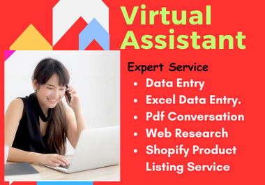 I will do data entry,  copy paste,  web research,  excel data entry,  PDF to excel