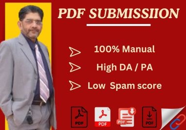 I will do PDF submission manually on high da pa document sharing sites