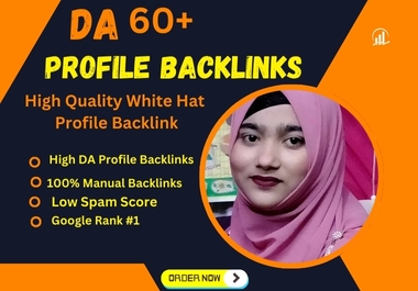 I Will 150+ High Quality Profile Backlinks SEO link building.