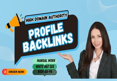 Manually 180 HQ Profile Backlinks for SEO link Building