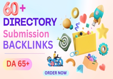 I will do 60+ Directory Submission Backlinks with DA 65+