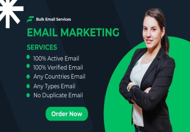 I will collect niche targeted active and valid bulk email list for email marketing