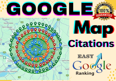 I Will Do Manually 1000 Google Map Citations,  Local SEO For Website and GMB Ranking