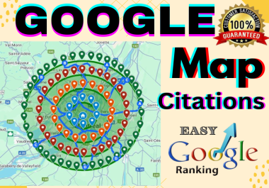 I Will Do Manually 1500 Google Map Citations,  Local SEO For Website and GMB Ranking