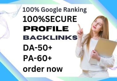 build 30 backlinks to high-authority profiles