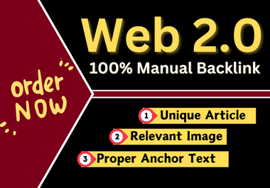 75 Plus Handmade Web2.0 With Relevant Image and Unique Content