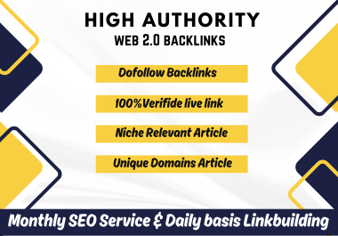 I Will Build Powerful 85 Web 2.0 SEO Contextual Backlinks For Improve Your Ranking