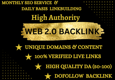 80 Plus High Quality Web 2.0 Backlinks with Unique Content and Images