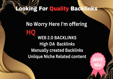 i will create 50+ contextual high quality web 2.0 Backlinks with high DA