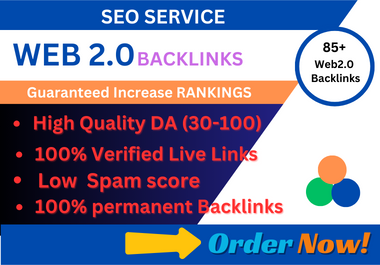 I Will Do 85 Powerful web 2.0 backlinks Seo Contextual Backlinks