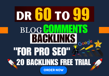 I will Build high da Blog Comment Backlinks, Link Building and Off Page Seo