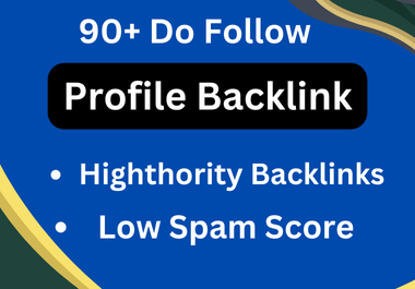I will give you 50 profile backlinks.