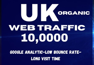 You will get 10,0000 UK organic website traffic