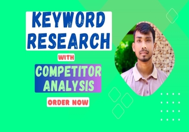 I will do profitable SEO keyword research with competitor analysis