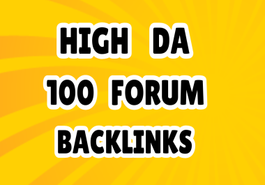 I will do manually high authority dofollow 100 Forum Posting Backlinks