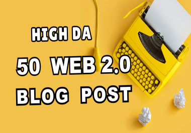 I will create 50 high quality Web 2.0 backlinks