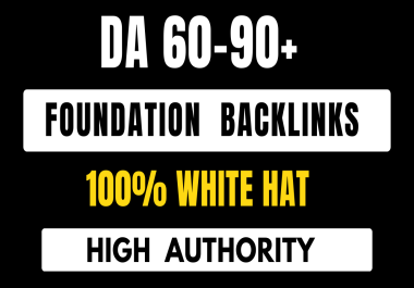 I will do 100 white hat SEO backlinks high authority foundation link building