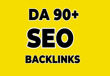 I will do DA 90+ 60 SEO backlinks
