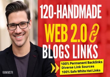 Get 120 Authority Web 2.0 Backlinks 2024 Updated High Quality Dofollow SEO Backlinks