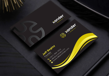 I will do luxury minimalist 2 concepts business card design