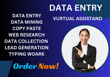 I will do lead generation,  data entry and web research