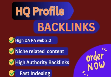 Provide manually 300 High Quality Profile Backlinks for Website Ranking