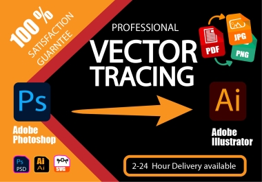 I will do vector tracing, vectorize, tracing logo , image, redesign , high-resolution HD