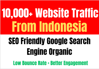 Daily 400-500 Visitors From Indonesia 30 Days, Indonesia real traffic to your website