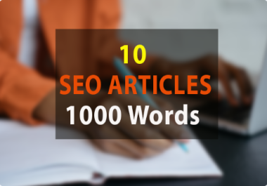 I will do for you 6 x 900 words for your SEO article
