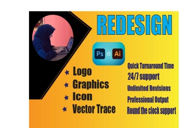 Redesign,  Logo,  Graphics,  Icon,  Vector Trace