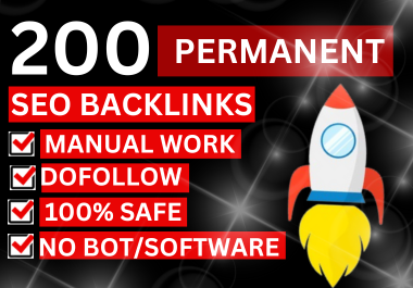 Manually Create 200 PR9 Permanent 90+DA Safe SEO Backlinks For Google rank