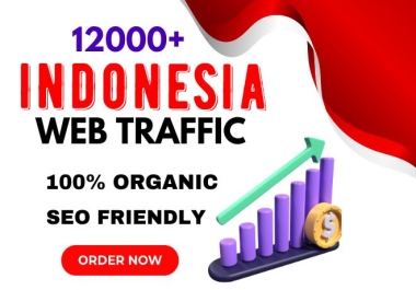 Get 12000+ targeted indonesia website traffic,  web visitors,  indonesia real traffic to your website