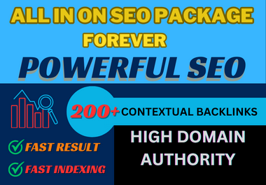 All In One Backlinks Package 200 High Authority SEO Backlinks