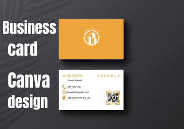 I will design amazing canva business card