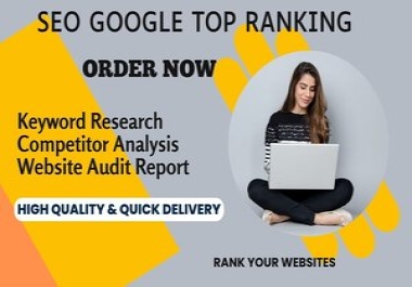 I will do profitable Keyword research competitor Analysis and Website audit
