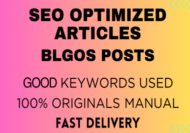 I Will Write 10 High Quality SEO Blog & Website Content articles to drive traffic
