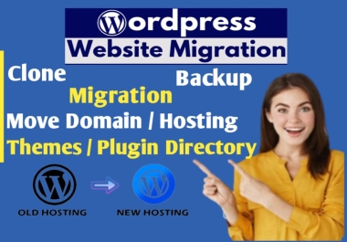 I will move or transfer your website to new domain and hosting