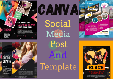 I will design canva templates,  instagram templates or any canva design using canva.
