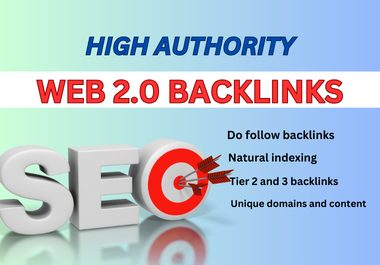 I will build tier 2 web 2 0 backlinks