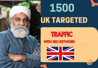 I will provide you 1500 uk country targeted traffic